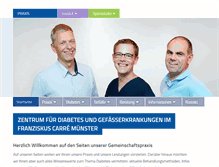 Tablet Screenshot of diabetes-muenster.de